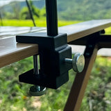 NNETM Portable Folding Lamp Pole - Lightweight Collapsible Aluminum Lantern Stand