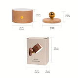 NNETM Wireless Sapele Wood Bedroom Reading Lamp in Sapele Wood color