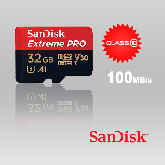 NNEDSZ SDSQXCG-032G-GN6MA 32GB MICRO SDHC EXTREME PRO 4K , A1 V30, UHS-I/ U3, 100MB/s