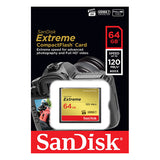NNEDSZ 64GB Extreme CompactFlash Card with (write) 85MB/s and (Read)120MB/s - SDCFXSB-64G