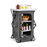 NNECW Folding Pop-Up Camping Storage Cabinet with Bag M Size