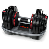 NNECW Adjustable Single Dumbbell Set with 18 Weights for Strength Training