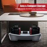 NNECW Adjustable Single Dumbbell Set with 18 Weights for Strength Training