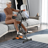 NNECW Pedal Exercise Bike with Massage & Adjustable Design for Seniors