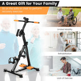 NNECW Pedal Exercise Bike with Massage & Adjustable Design for Seniors