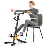 NNECW Folding Pedal Exerciser with Adjustable Height for Total Body