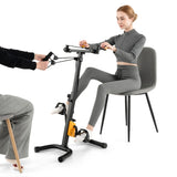 NNECW Folding Pedal Exerciser with Adjustable Height for Total Body
