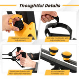 NNECW Folding Pedal Exerciser with Adjustable Height for Total Body