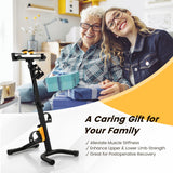 NNECW Folding Pedal Exerciser with Adjustable Height for Total Body