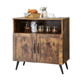 NNECW Mid-century Storage Cabinet with 2 Doors