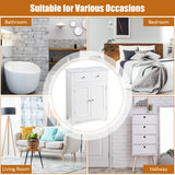 NNECW Cabinet with Drawer and Adjustable Shelf for Bathroom/Living Room