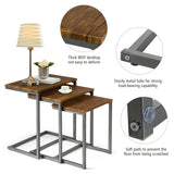 NNECW 3 Set Nesting Coffee Table with Vintage Style for Living Room