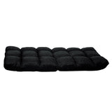 NNEDPE Adjustable  Floor Gaming Lounge Line  Chair 100 x 50 x 12cm - Black