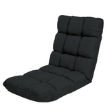 NNEDPE Adjustable  Floor Gaming Lounge Line  Chair 100 x 50 x 12cm - Black
