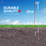 NNEDPE 20x Electric Fencing Pigtail Tread Fence Wire Strip Graze Steel Post