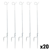 NNEDPE 20x Electric Fencing Pigtail Tread Fence Wire Strip Graze Steel Post