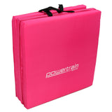 NNEDPE Powertrain Yoga Exercise Tri-fold Mat 180x60x5cm - Pink