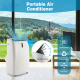 NNECW 12000 BTU/3500W 4-in-1 Portable Air Conditioner with Remote Control