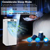 NNECW 9000 BTU/2600W 3-in-1 Portable Air Conditioner with LED Display