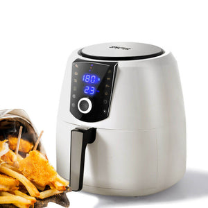 NNEIDS 7L Air Fryer LCD Healthy Cooker Low Fat OilFree Kitchen Oven 1800W White