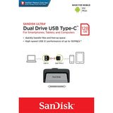 NNEDSZ ULTRA 128GB SDDDC2-128G Dual USB Drive Type-C 3.1