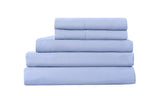 NNEDSZ Comfort 2000TC 6 Piece Bamboo Sheet & Quilt Cover Set Cooling Breathable Queen Light Blue