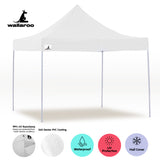NNEDPE Gazebo Tent Marquee 3x3 PopUp Outdoor Wallaroo White