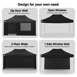 NNEDPE Gazebo Tent Marquee 3x4.5m PopUp Outdoor Wallaroo Black