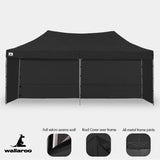NNEDPE Gazebo Tent Marquee 3x6m PopUp Outdoor Wallaroo Black