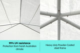 NNEDPE 4x8 Outdoor Event Wedding Marquee Tent Blue+White