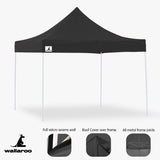 NNEDPE Gazebo Tent Marquee 3x3 PopUp Outdoor Wallaroo Black