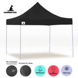 NNEDPE Gazebo Tent Marquee 3x3 PopUp Outdoor Wallaroo Black