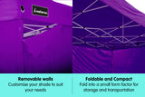 NNEDPE Gazebo Tent Marquee 3x4.5m PopUp Outdoor Wallaroo Purple