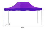 NNEDPE Gazebo Tent Marquee 3x4.5m PopUp Outdoor Wallaroo Purple