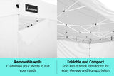 NNEDPE Gazebo Tent Marquee 3x4.5m PopUp Outdoor Wallaroo White