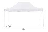 NNEDPE Gazebo Tent Marquee 3x4.5m PopUp Outdoor Wallaroo White