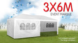 NNEDPE 3x6 Outdoor Wedding Marquee Event Tent