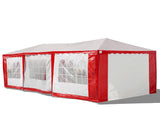NNEDPE 4x8 Outdoor Event Wedding Marquee Tent Red+White