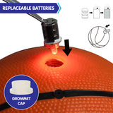 NNEDPE Kahuna Basketball L.E.D Glow Light Up Trampoline Ball