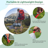 NNECW Double-Layer Camping Tent with Front Porch for Family