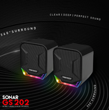 NNEIDS GS202 RB LED Speakers Surround Sound for FPS CS