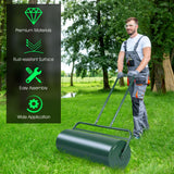 NNECW 63L Metal Lawn Roller with U-Shaped Handle for Ball Field & Park & Backyard