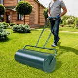 NNECW 63L Metal Lawn Roller with U-Shaped Handle for Ball Field & Park & Backyard
