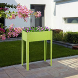 NNECW Metal Garden Bed with 2 Bottom Drainage Holes for Planter