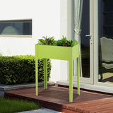 NNECW Metal Garden Bed with 2 Bottom Drainage Holes for Planter