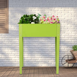 NNECW Metal Garden Bed with 2 Bottom Drainage Holes for Planter