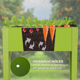 NNECW Metal Garden Bed with 2 Bottom Drainage Holes for Planter