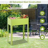 NNECW Metal Garden Bed with 2 Bottom Drainage Holes for Planter