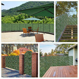 NNECW Artificial Hedges Panel with Ivy Leaves for Garden 150 X 240 cm