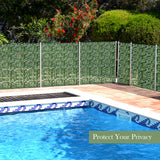 NNECW Artificial Hedges Panel with Ivy Leaves for Garden 150 X 300 cm
